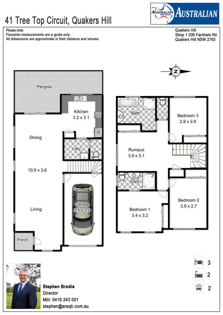 Floorplan of Homely townhouse listing, 41 Tree Top Circuit, Quakers Hill NSW 2763