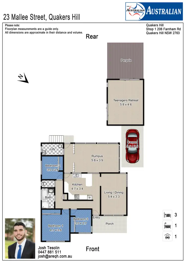 Floorplan of Homely house listing, 23 Mallee Street, Quakers Hill NSW 2763