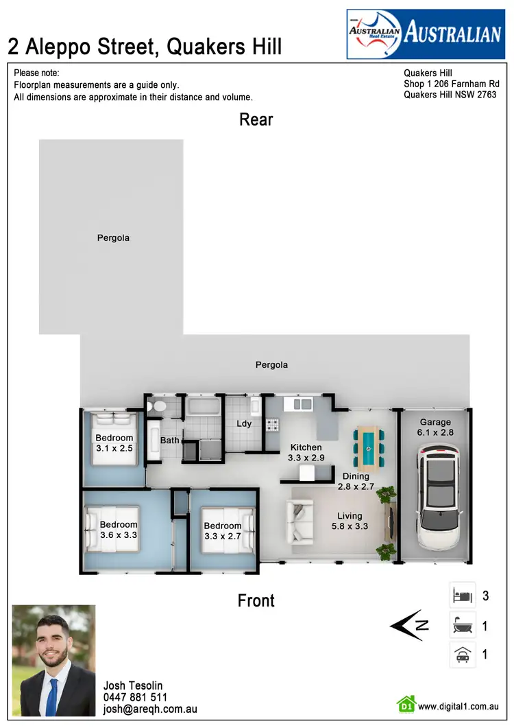Floorplan of Homely house listing, 2 Aleppo Street, Quakers Hill NSW 2763