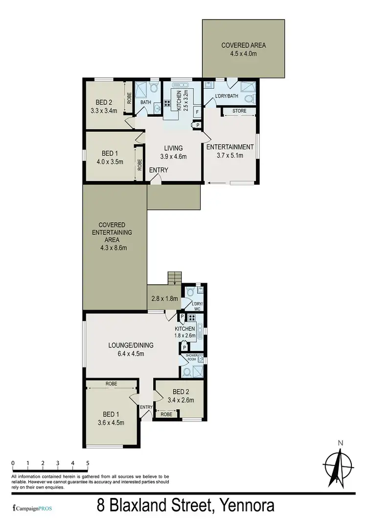 Floorplan of Homely house listing, 8 Blaxland St, Yennora NSW 2161