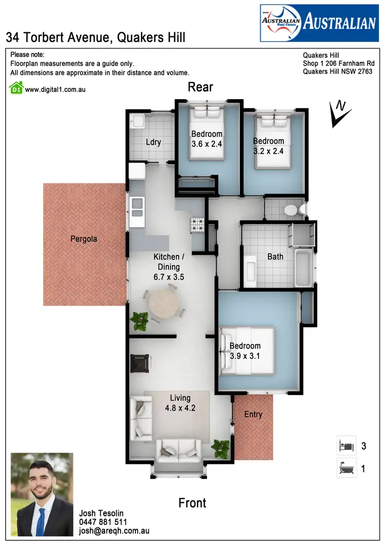 Floorplan of Homely house listing, 34 Torbert Avenue, Quakers Hill NSW 2763