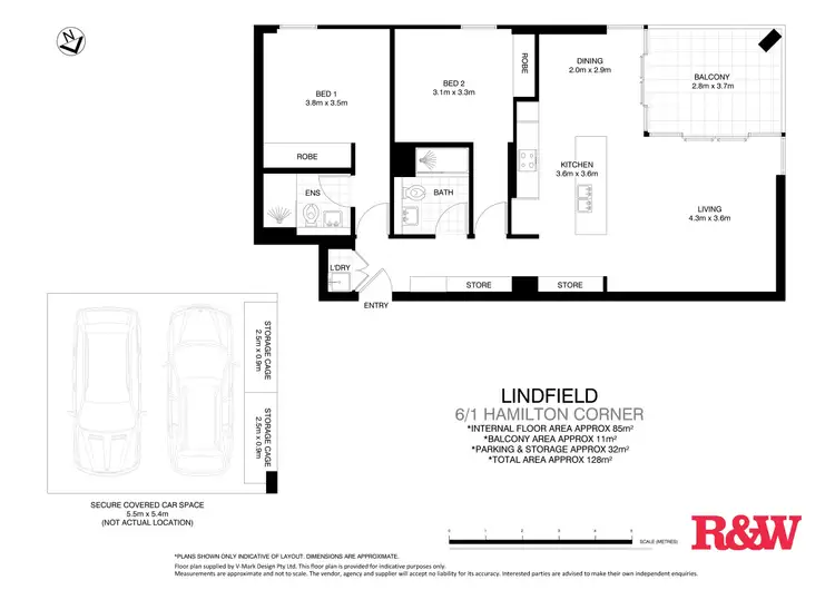 Floorplan of Homely apartment listing, 6/1 Hamilton Corner, Lindfield NSW 2070