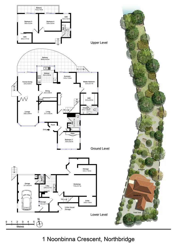 Floorplan of Homely house listing, 1 Noonbinna Crescent, Northbridge NSW 2063