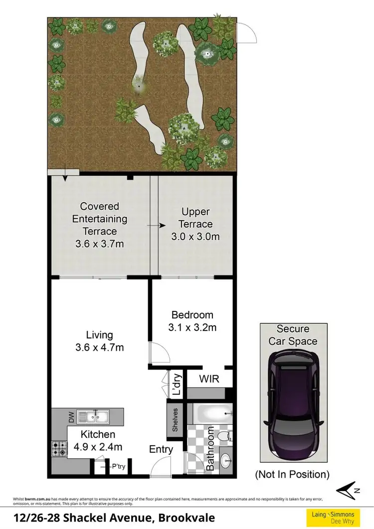 Floorplan of Homely unit listing, 12/26-28 Shackel Avenue, Brookvale NSW 2100