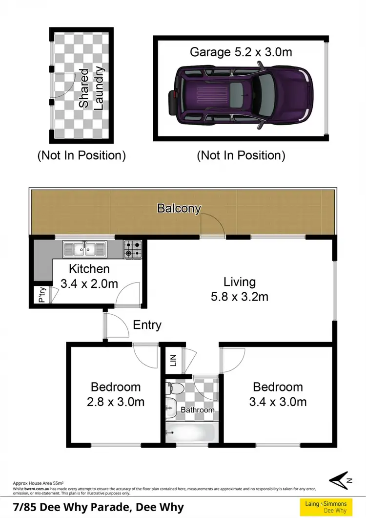 Floorplan of Homely unit listing, 7/85 Dee Why Parade, Dee Why NSW 2099