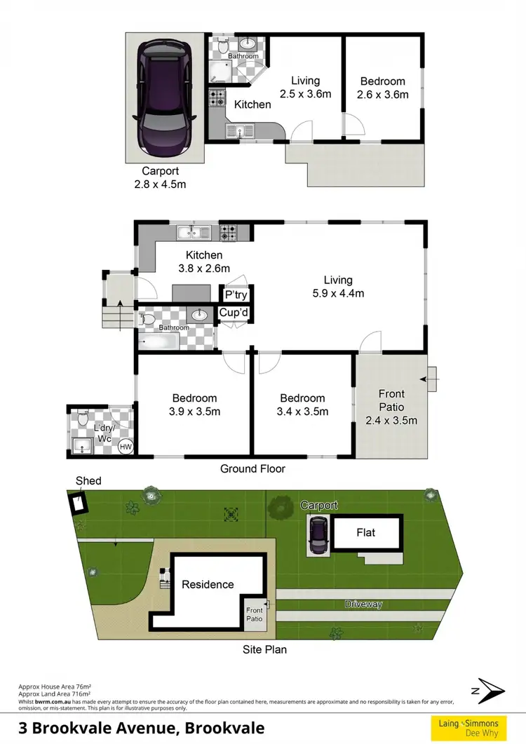 Floorplan of Homely house listing, 3 Brookvale Avenue, Brookvale NSW 2100