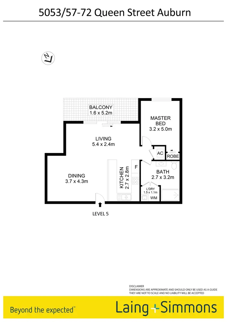 Floorplan of Homely unit listing, 5053/57-72 Queen Street, Auburn NSW 2144