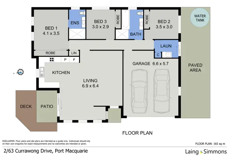 Floorplan of Homely villa listing, 2/63 Currawong Drive, Port Macquarie NSW 2444