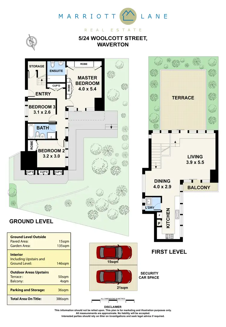 Floorplan of Homely apartment listing, 5/24 Woolcott Street, Waverton NSW 2060