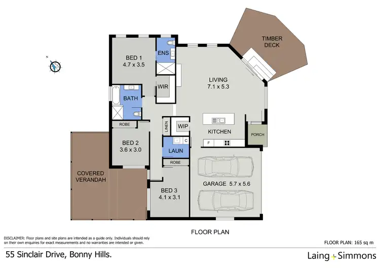Floorplan of Homely house listing, 55 Sinclair Drive, Bonny Hills NSW 2445
