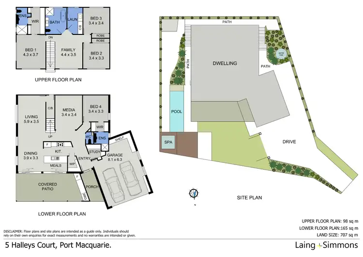 Floorplan of Homely house listing, 5 Halleys Court, Port Macquarie NSW 2444