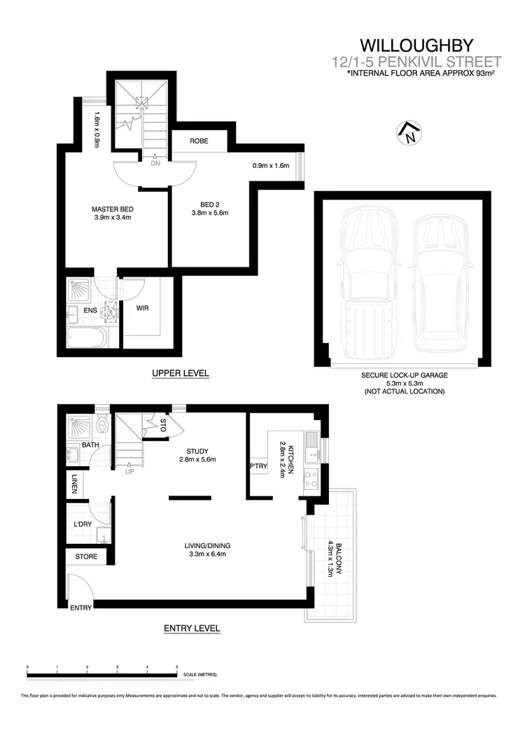Floorplan of Homely apartment listing, 12/1-5 Penkivil Street, Willoughby NSW 2068