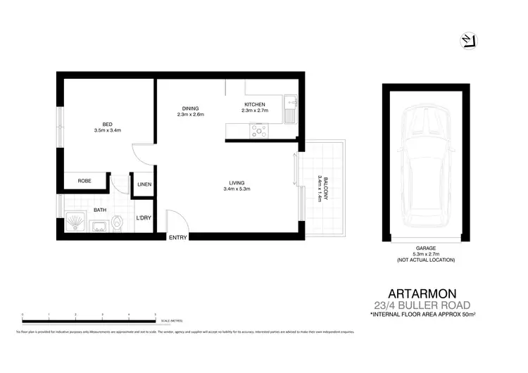 Floorplan of Homely apartment listing, 23/4 Buller Road, Artarmon NSW 2064