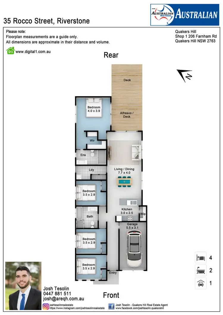 Floorplan of Homely house listing, 35 Rocco Street, Riverstone NSW 2765