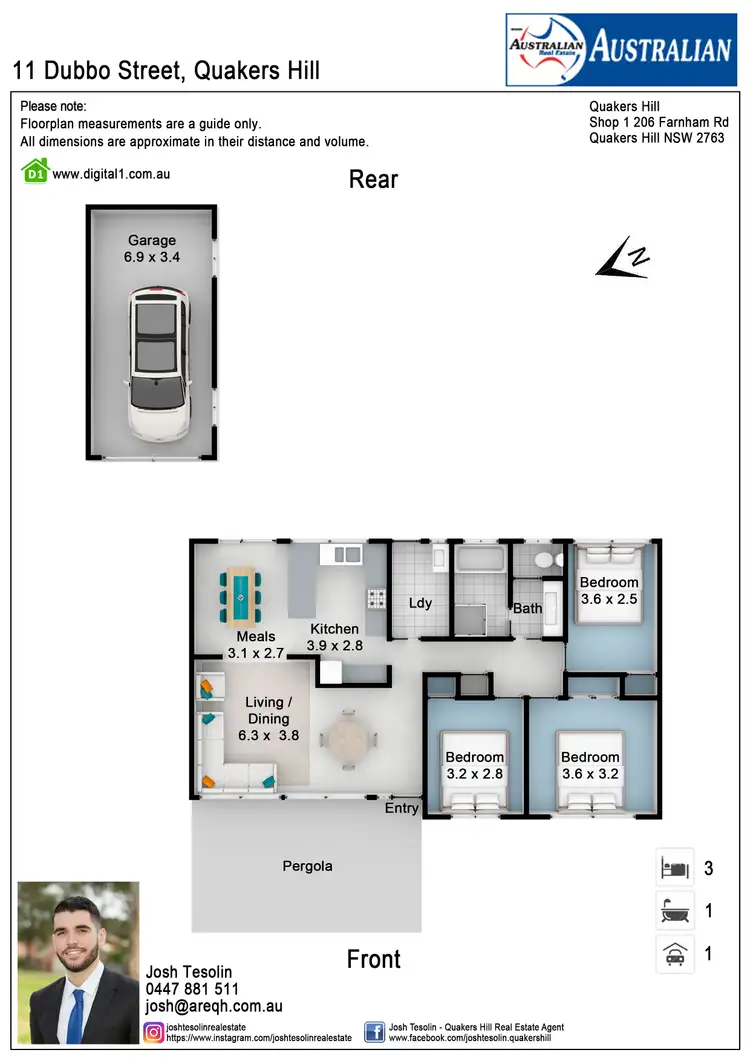 Floorplan of Homely house listing, 11 Dubbo Street, Quakers Hill NSW 2763