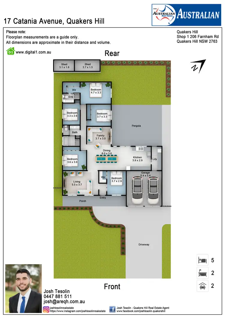 Floorplan of Homely house listing, 17 Catania Avenue, Quakers Hill NSW 2763
