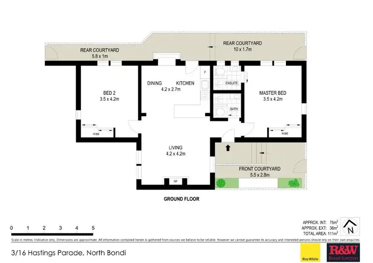 Floorplan of Homely apartment listing, 3/16 Hastings Parade, North Bondi NSW 2026