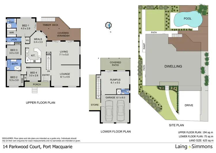 Floorplan of Homely house listing, 14 Parkwood Court, Port Macquarie NSW 2444