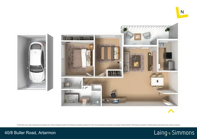 Floorplan of Homely apartment listing, 40/8 Buller Road, Artarmon NSW 2064