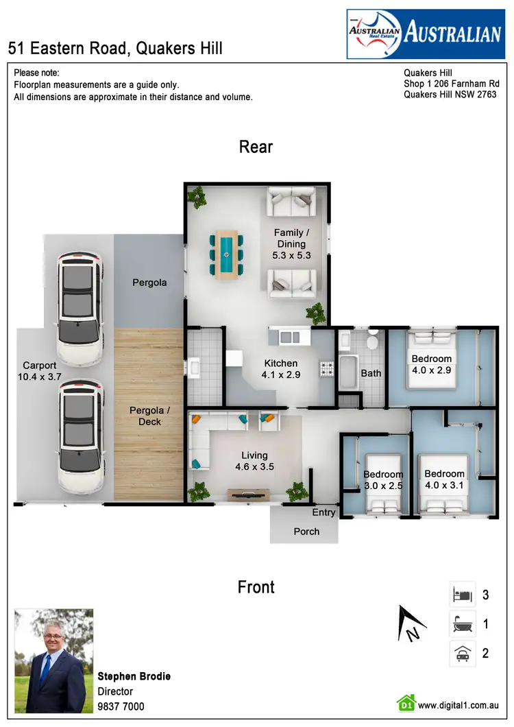 Floorplan of Homely house listing, 51 Eastern Road, Quakers Hill NSW 2763