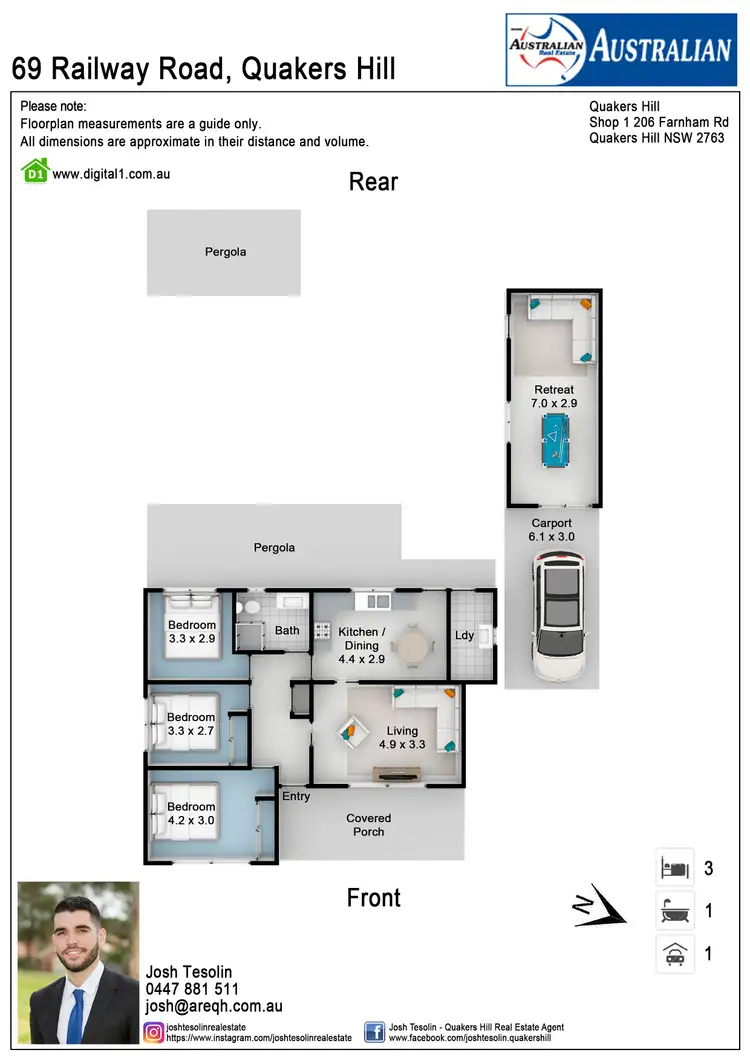Floorplan of Homely house listing, 69 Railway Road, Quakers Hill NSW 2763