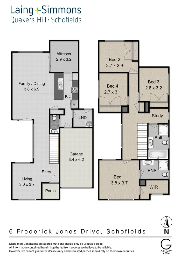 Floorplan of Homely house listing, 6 Frederick Jones Crescent, Schofields NSW 2762