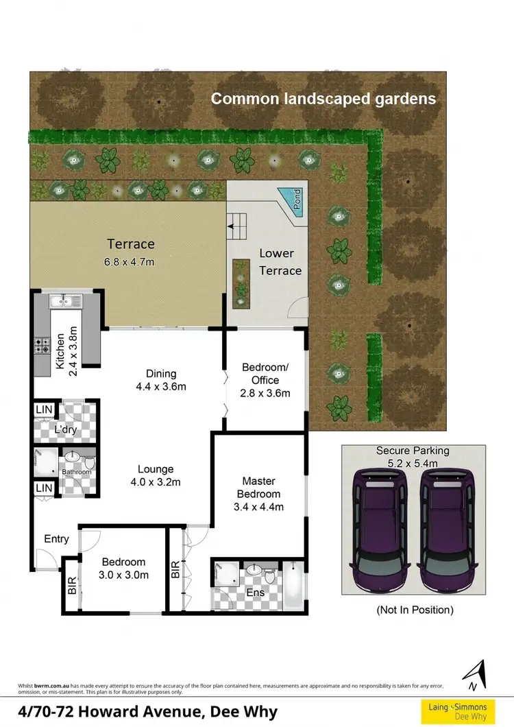 Floorplan of Homely unit listing, 4/70-72 Howard Avenue, Dee Why NSW 2099