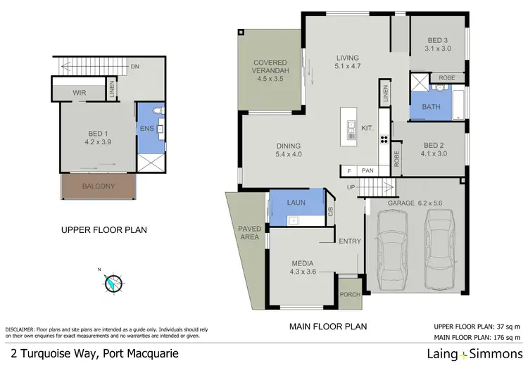 Floorplan of Homely house listing, 2 Turquoise Way, Port Macquarie NSW 2444