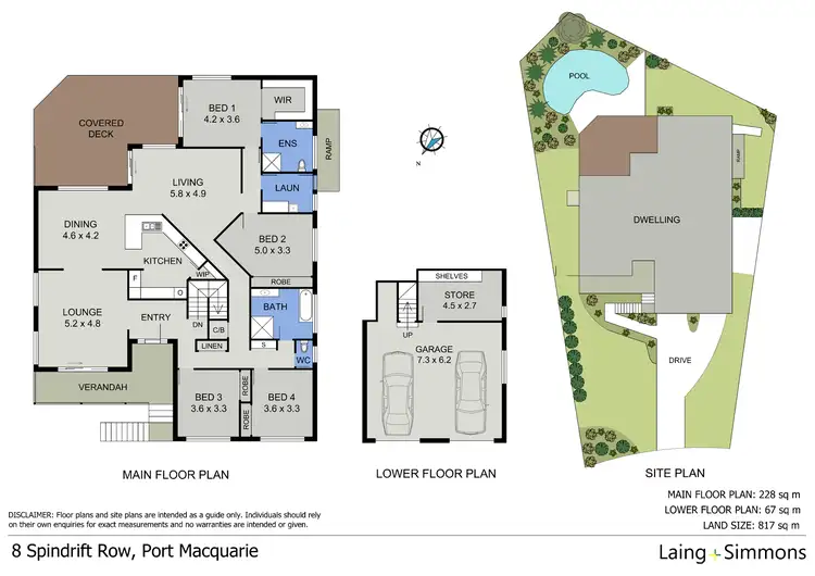Floorplan of Homely house listing, 8 Spindrift Row, Port Macquarie NSW 2444