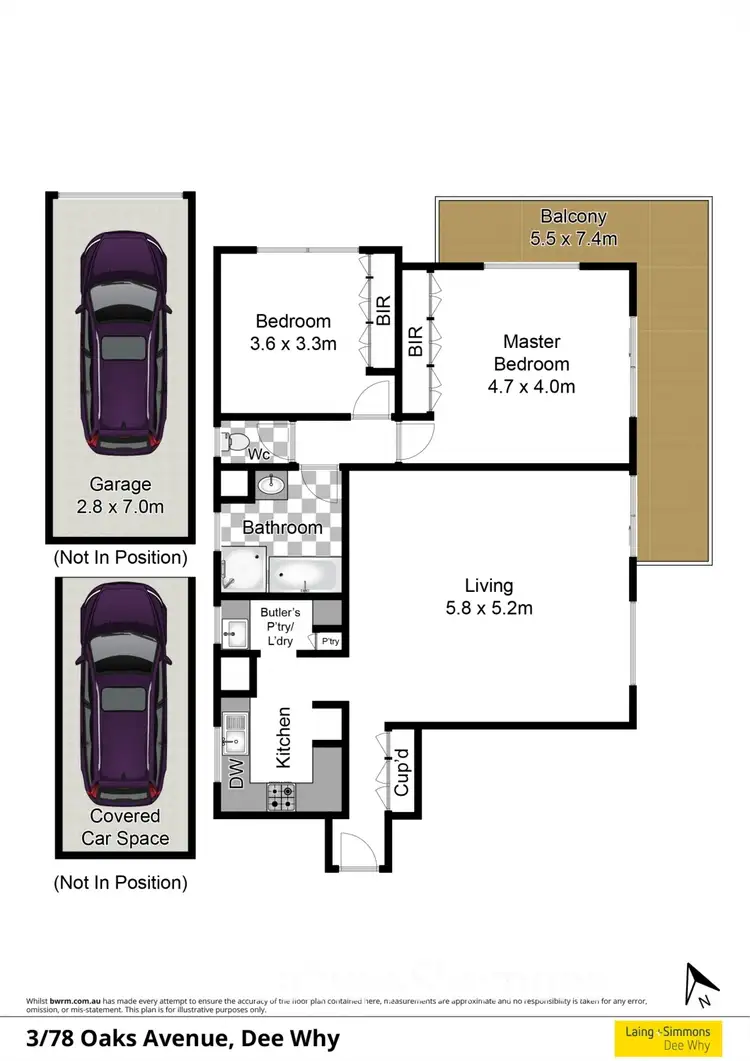 Floorplan of Homely unit listing, 3/78 Oaks Avenue, Dee Why NSW 2099