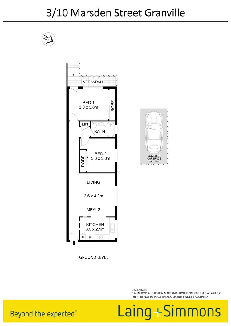 Floorplan of Homely unit listing, 3/10 Marsden Street, Granville NSW 2142