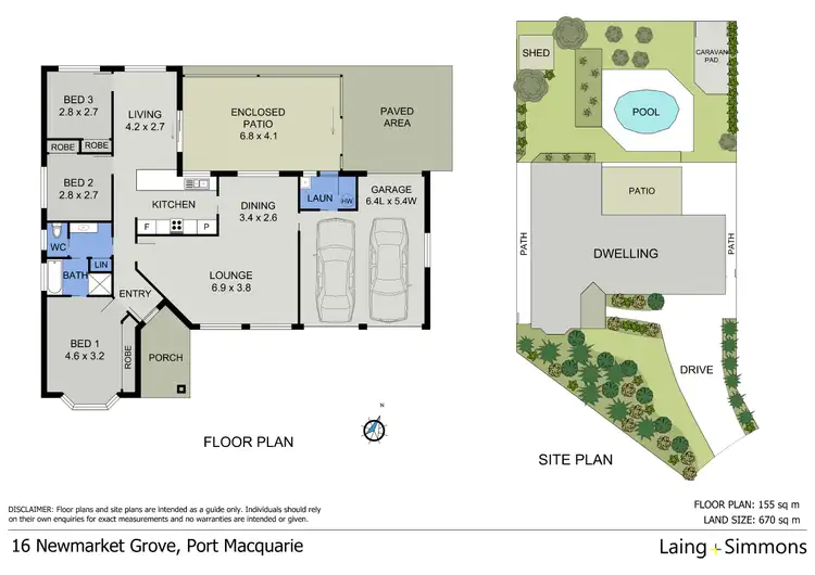 Floorplan of Homely house listing, 16 Newmarket Grove, Port Macquarie NSW 2444