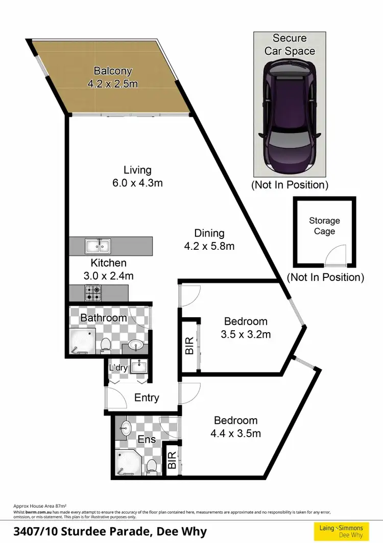 Floorplan of Homely unit listing, 3407/10 Sturdee Parade, Dee Why NSW 2099