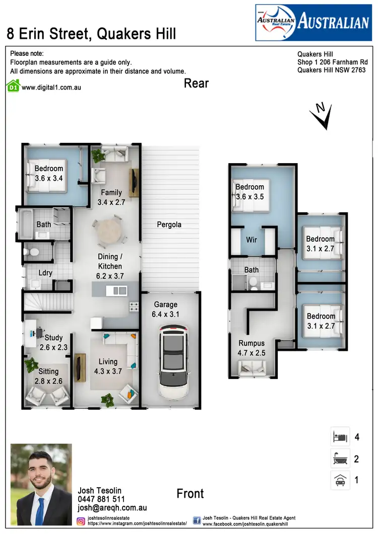Floorplan of Homely house listing, 8 Erin Street, Quakers Hill NSW 2763