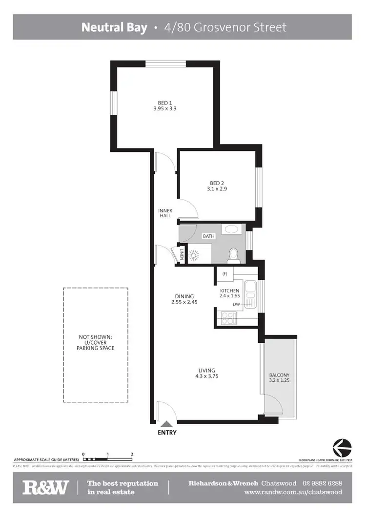 Floorplan of Homely apartment listing, 4/80 Grosvenor Street, Neutral Bay NSW 2089