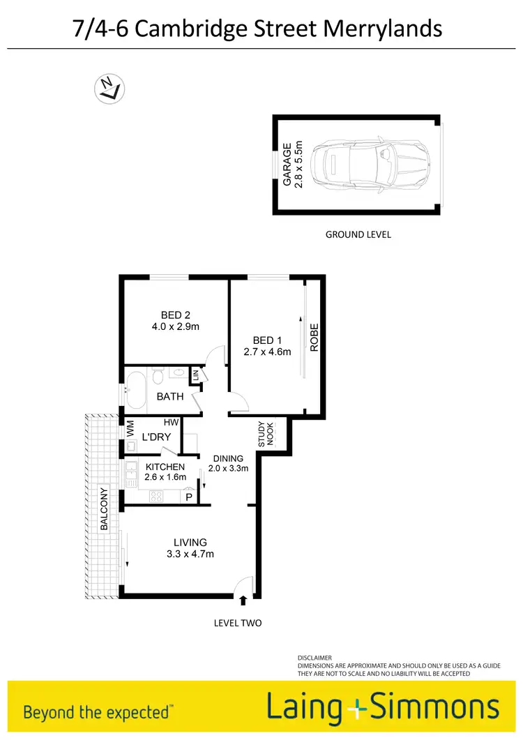 Floorplan of Homely unit listing, 7/4-6 Cambridge Street, Merrylands NSW 2160