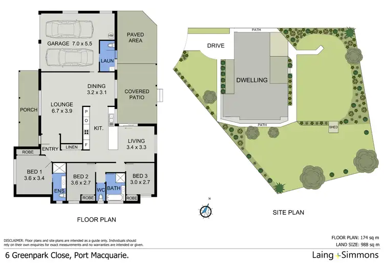 Floorplan of Homely house listing, 6 Greenpark Close, Port Macquarie NSW 2444