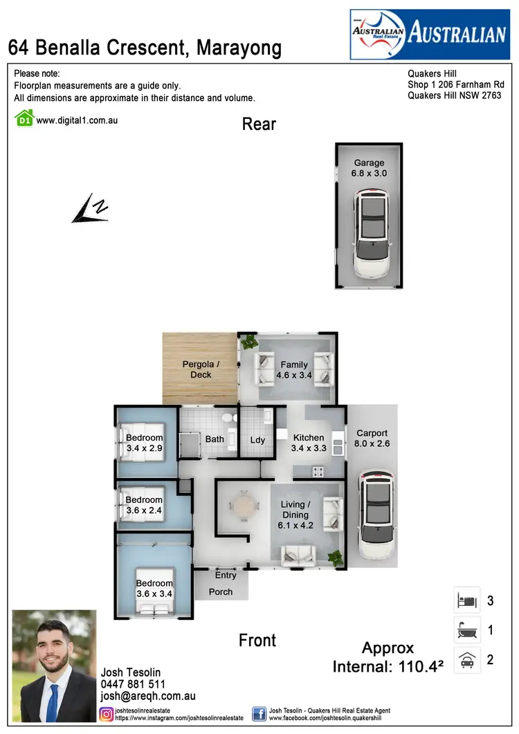 Floorplan of Homely house listing, 64 Benalla Crescent, Marayong NSW 2148