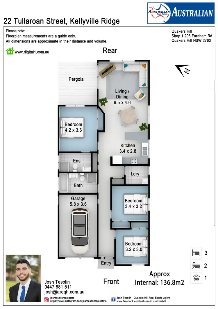 Floorplan of Homely house listing, 22 Tullaroan Street, Kellyville Ridge NSW 2155