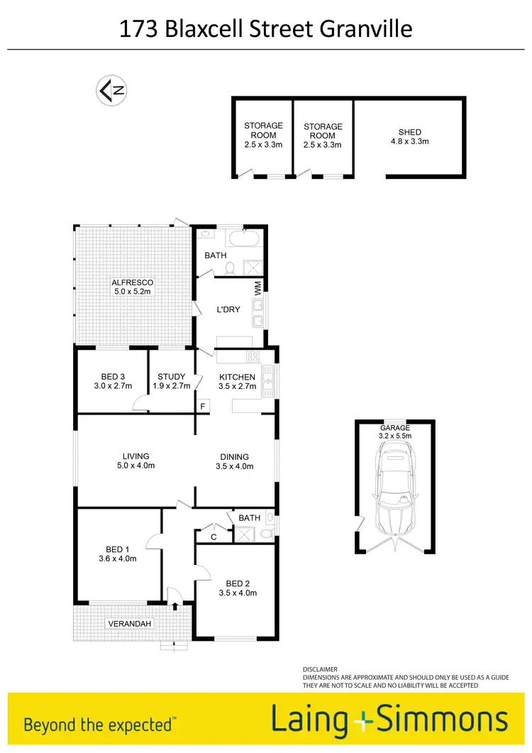 Floorplan of Homely house listing, 173 Blaxcell Street, Granville NSW 2142
