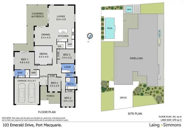 Floorplan of Homely house listing, 103 Emerald Drive, Port Macquarie NSW 2444