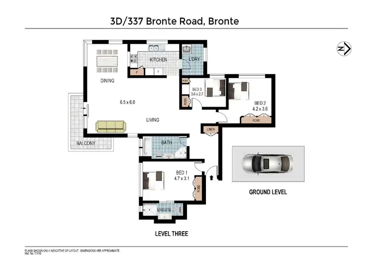 Floorplan of Homely apartment listing, 3D/337 Bronte Road, Bronte NSW 2024