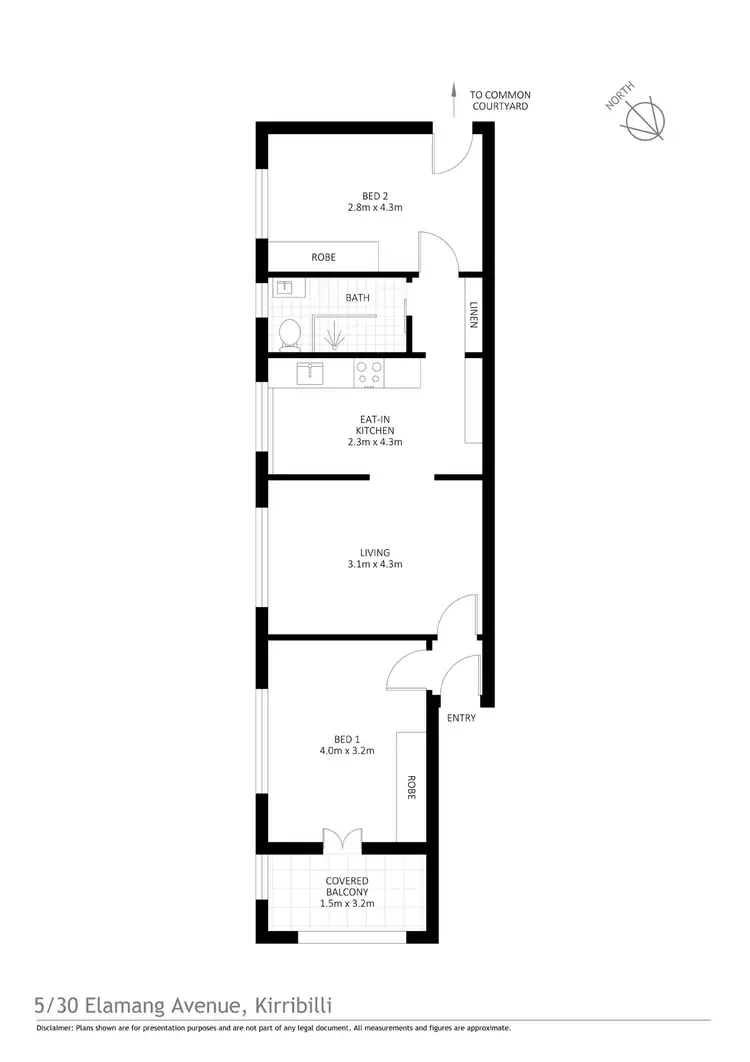 Floorplan of Homely apartment listing, 5/30 Elamang Avenue, Kirribilli NSW 2061
