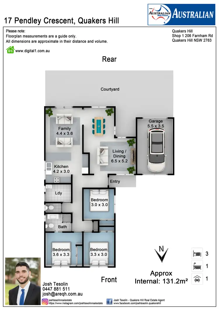 Floorplan of Homely house listing, 17 Pendley Crescent, Quakers Hill NSW 2763