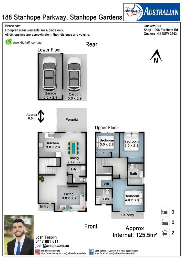 Floorplan of Homely house listing, 188 Stanhope Parkway, Stanhope Gardens NSW 2768