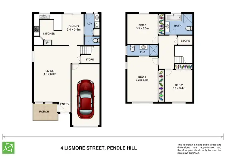 Floorplan of Homely semi-detached listing, 4 Lismore Street, Pendle Hill NSW 2145