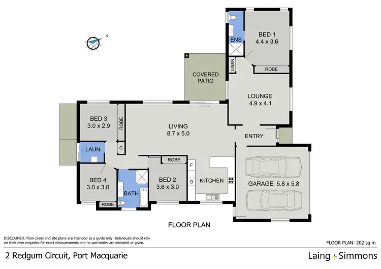 Floorplan of Homely house listing, 2 Redgum Circuit, Port Macquarie NSW 2444