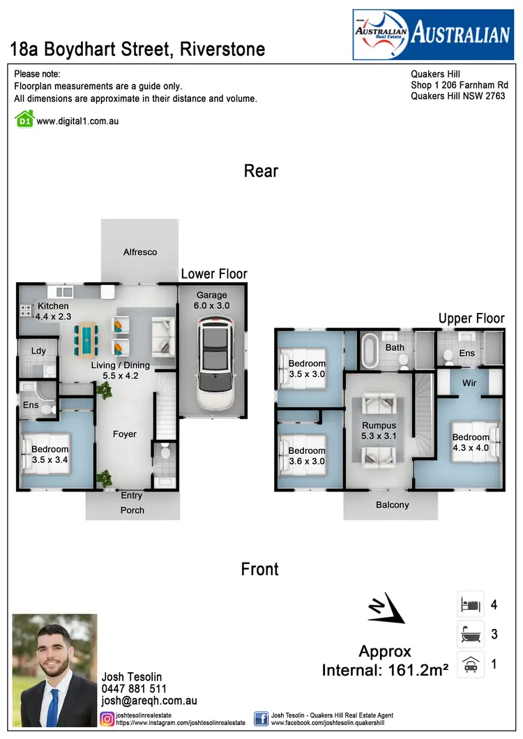Floorplan of Homely house listing, 1A Swift Street, Riverstone NSW 2765