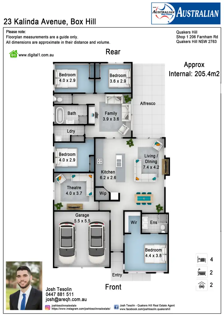 Floorplan of Homely house listing, 23 Kalinda Avenue, Box Hill NSW 2765