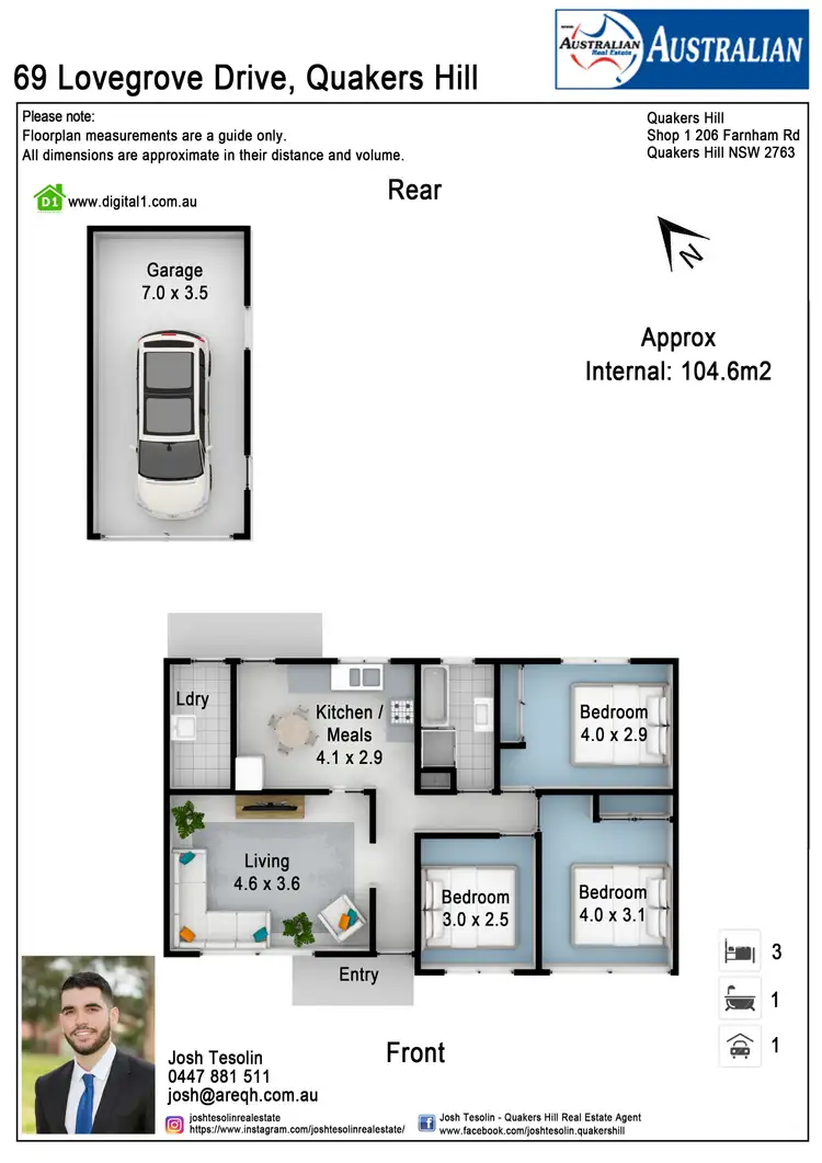 Floorplan of Homely house listing, 69 Lovegrove Drive, Quakers Hill NSW 2763